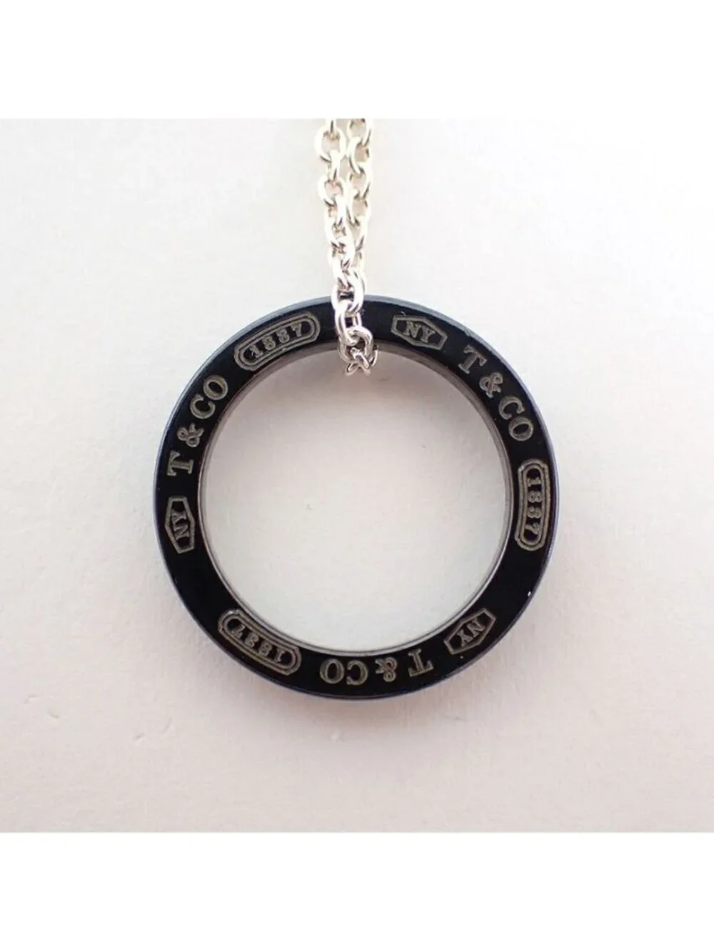 Tiffany & Co Titanium 925 Circle Necklace